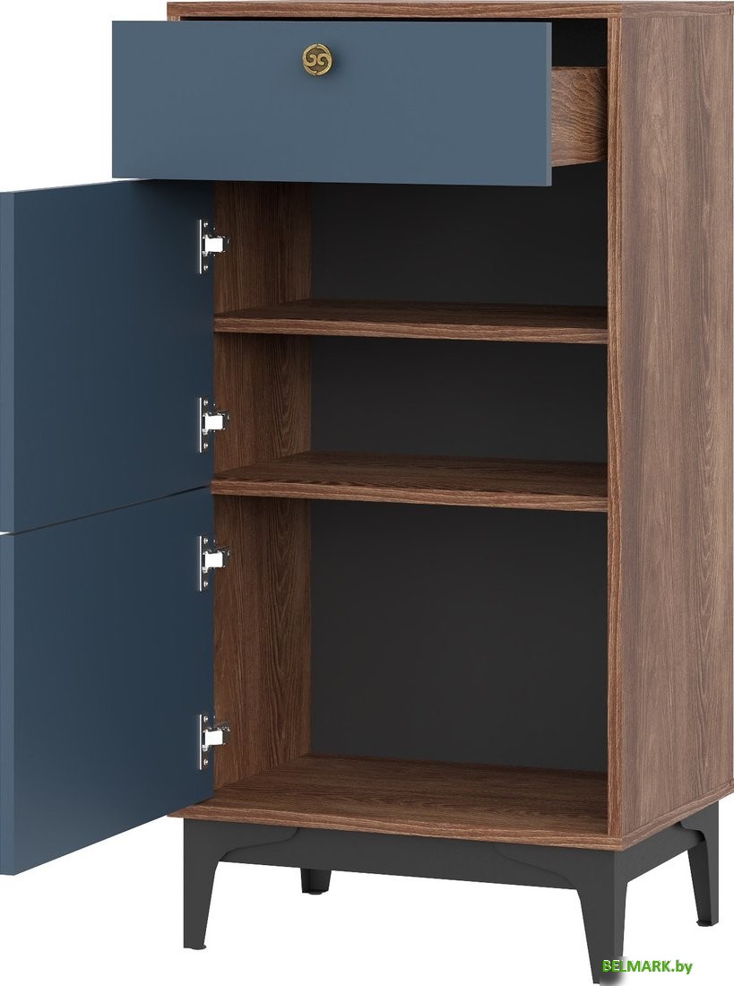 Тумба НК-Мебель Brass KM-4 (синий) - фото2