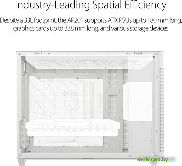 Корпус ASUS Prime AP201 (белый) - фото2
