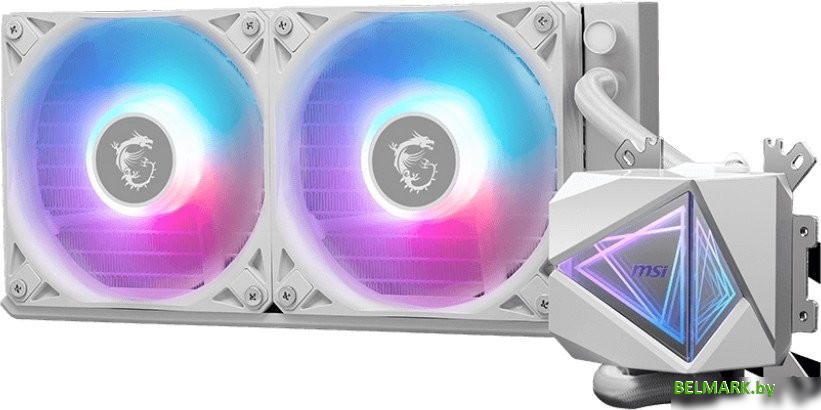 Жидкостное охлаждение для процессора MSI MAG CoreLiquid I240 (белый) - фото2
