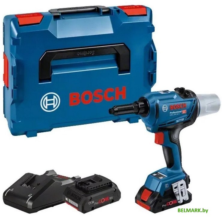 Заклепочник Bosch GRG 18V-16 C Professional 06019K5001 (с 2-мя АКБ, кейс) - фото