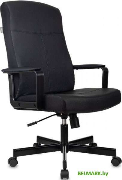 Офисное кресло Бюрократ Dominus (черный, экокожа) - фото