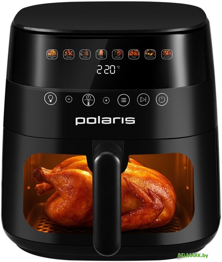 Аэрогриль (аэрофритюрница) Polaris PAF 8003W Wi-Fi IQ Home (черный) - фото