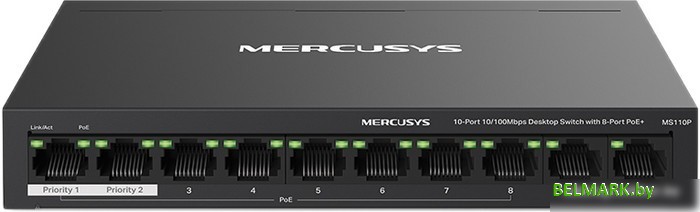 Неуправляемый коммутатор Mercusys MS110P - фото