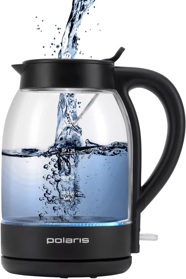 Электрический чайник Polaris PWK 1797CGL Water Way Pro (черный) - фото