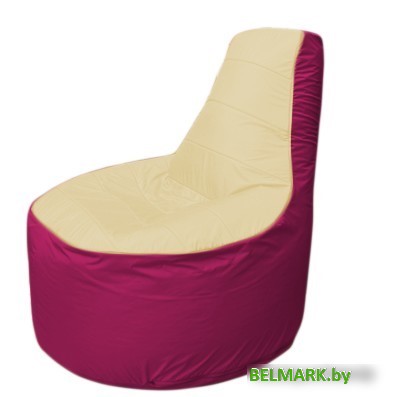 Кресло-мешок Flagman Трон Т1.1-2004 (бежевый/фуксия) - фото