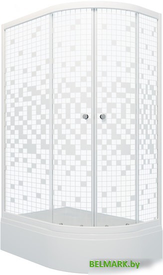 Душевой уголок Triton Коралл В1 120x80 L (мозаика) - фото