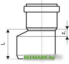 Ostendorf переход эксцентрический (редукция) KGR 200/160 - фото2