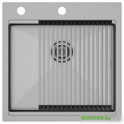 Кухонная мойка Paulmark Kroner-Pro 51 PM705151-BS - фото2