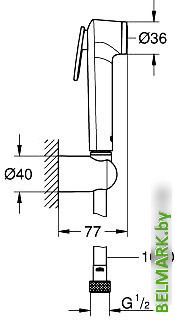 Душевой гарнитур Grohe Tempesta-F Trigger Spray 30 26352000 - фото2