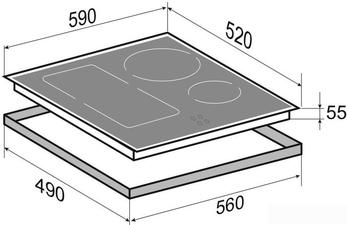Варочная панель Zigmund & Shtain CI 34.6 W - фото2