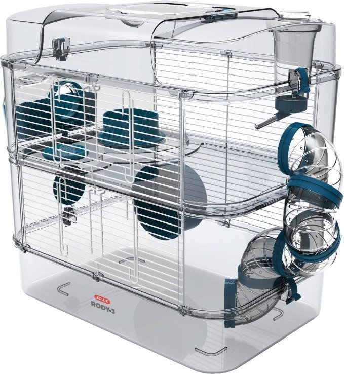 Клетка Zolux Rody 3 Duo 206021 (стальной синий) - фото