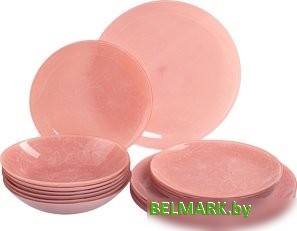 Набор тарелок Luminarc Melitina Pink V9723 (18пр) - фото