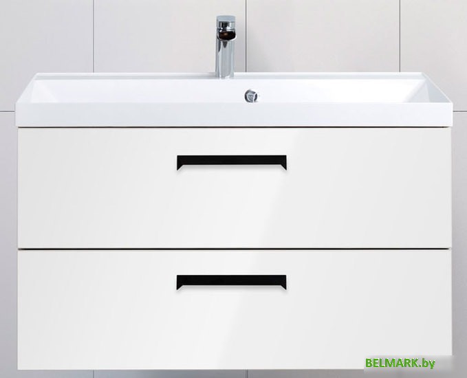 BelBagno Тумба под умывальник Aurora-900-2C-SO-BL (bianco lucido) - фото