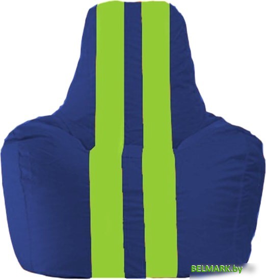 Кресло-мешок Flagman Спортинг С1.1-119 (синий/салатовый) - фото