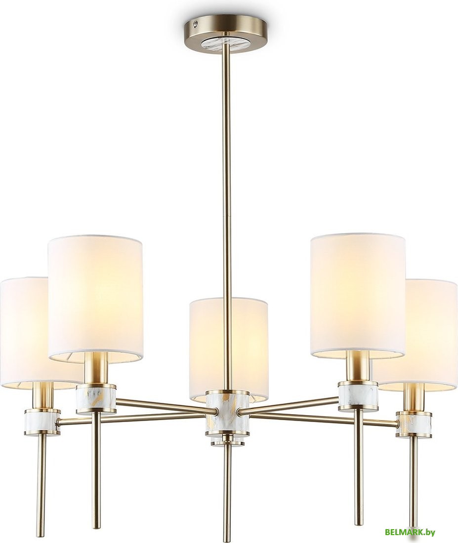 Подвесная люстра Ambrella LH72371/5 DBS/WH (темная латунь/белый) - фото2