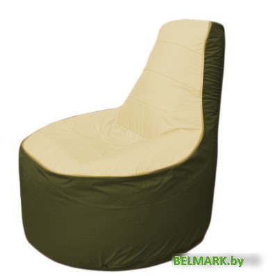 Кресло-мешок Flagman Трон Т1.1-2011 (бежевый/темно-оливковый) - фото