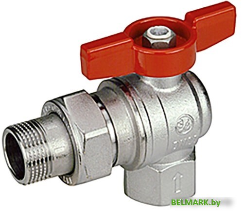 Фитинг Giacomini Кран шаровой угловой с отводом R789 1"F x 1"M R789X007 - фото