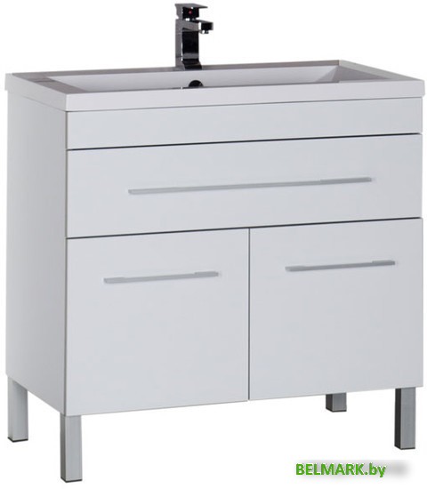 Aquanet Тумба под умывальник Верона 90 (белый, 1 ящик, 2 дверцы) - фото