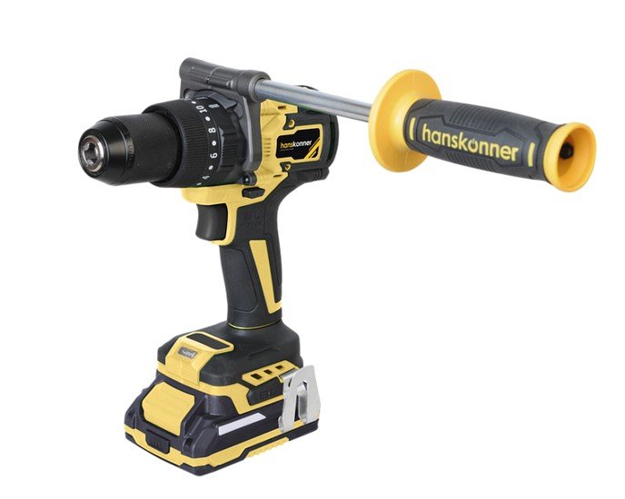 Ударная дрель-шуруповерт Hanskonner HCD20165PRO (с 2-мя АКБ, кейс) - фото2