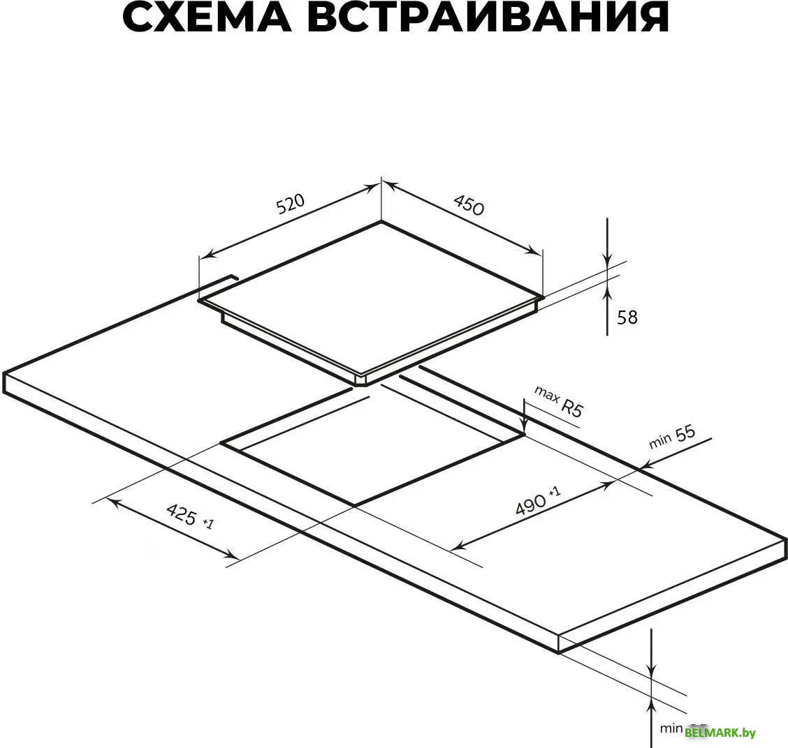 Варочная панель LEX EVI 430 F DS - фото2