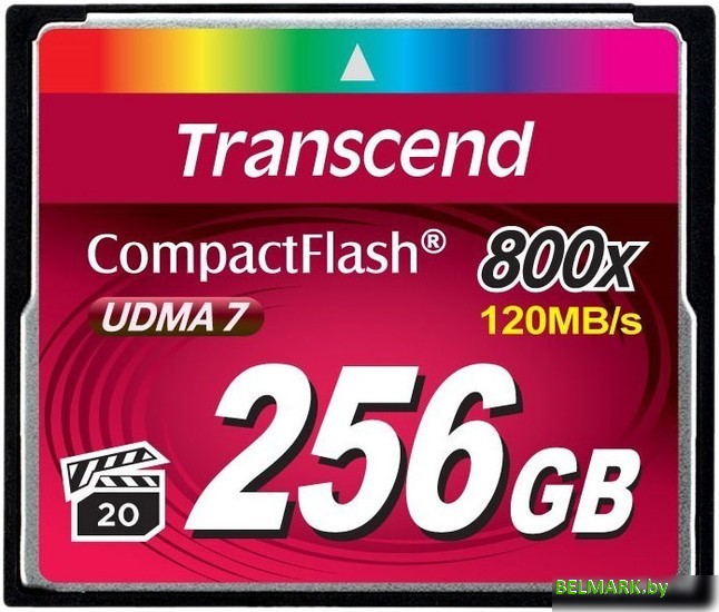 Карта памяти Transcend 800x CompactFlash Premium 256GB (TS256GCF800) - фото