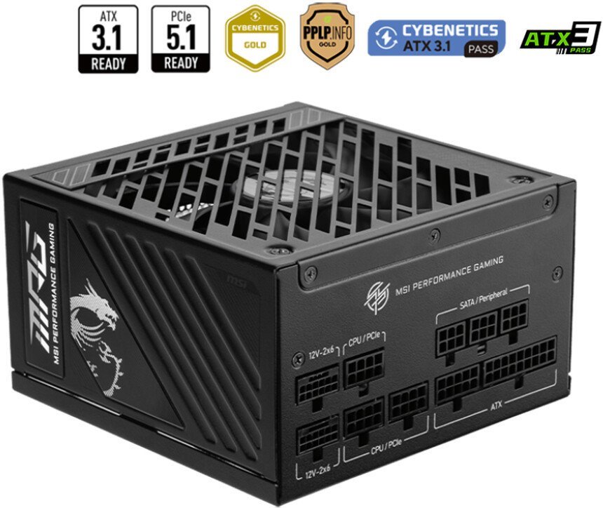 Блок питания MSI MPG A1000GS PCIE5 - фото2