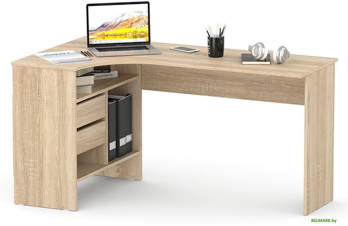 Стол Сокол СПМ-25 (левый, дуб сонома) - фото2