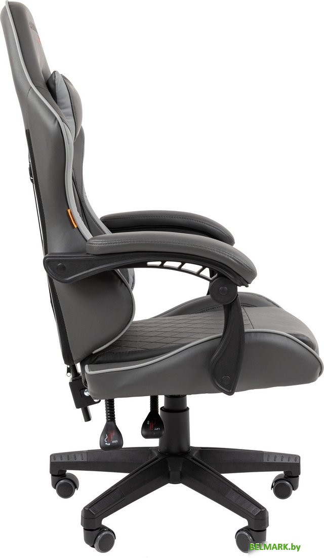 Игровое (геймерское) кресло CHAIRMAN CH28 (экокожа, черный/серый) - фото2