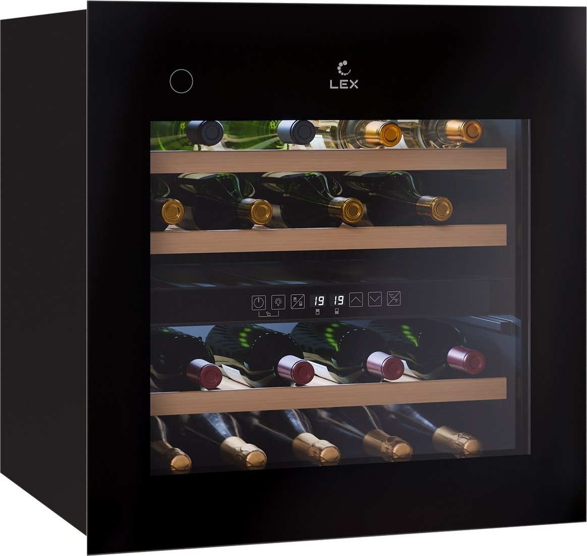 Винный шкаф LEX LWD6036BL Dual Zone PP - фото2