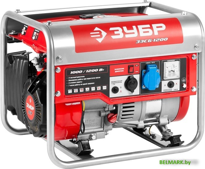 Бензиновый генератор Зубр ЗЭСБ-1200 - фото