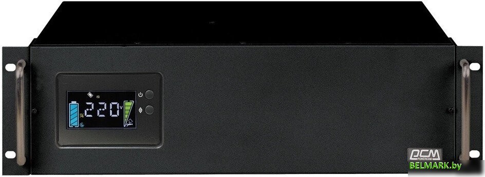 Источник бесперебойного питания Powercom King Pro RM KIN-2200AP LCD - фото