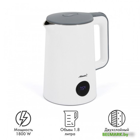 Электрический чайник Atlanta ATH-2447 (белый) - фото2