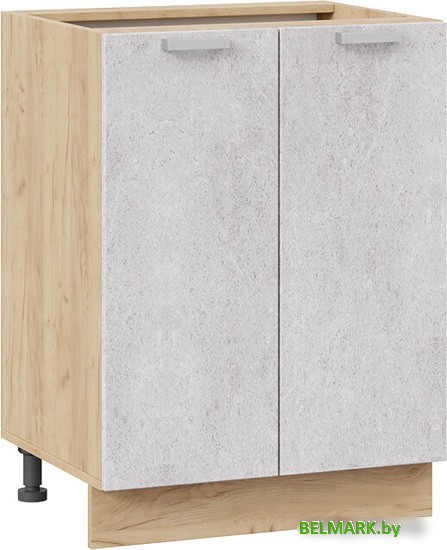 Шкаф напольный Трия Гранита 1Н6 (дуб крафт золотой/бетон снежный) - фото