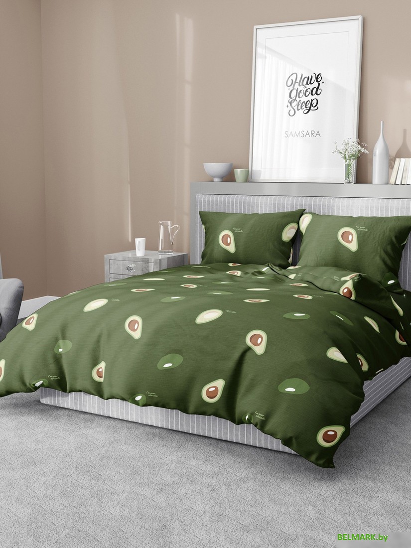 Постельное белье Samsara Авокадо Дуэт 320-10 (бязь) - фото2