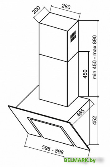 Кухонная вытяжка KUPPERSBERG F 660 W - фото2