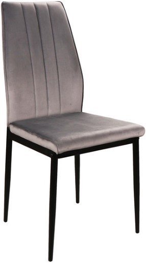 Стул Signal Atom Velvet (bluvel 14 серый/черный) - фото