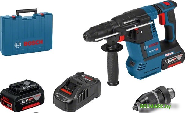 Перфоратор Bosch GBH 18V-26 F Professional 0611910003 (с 2-мя АКБ, кейс) - фото