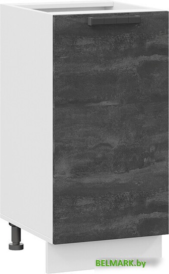 Шкаф напольный Трия Детройт 1Н4 (белый/угольный камень) - фото