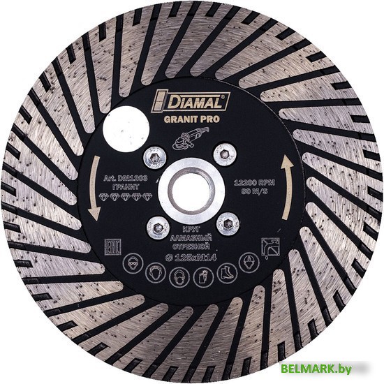 Отрезной диск алмазный Diamal DMST350 - фото