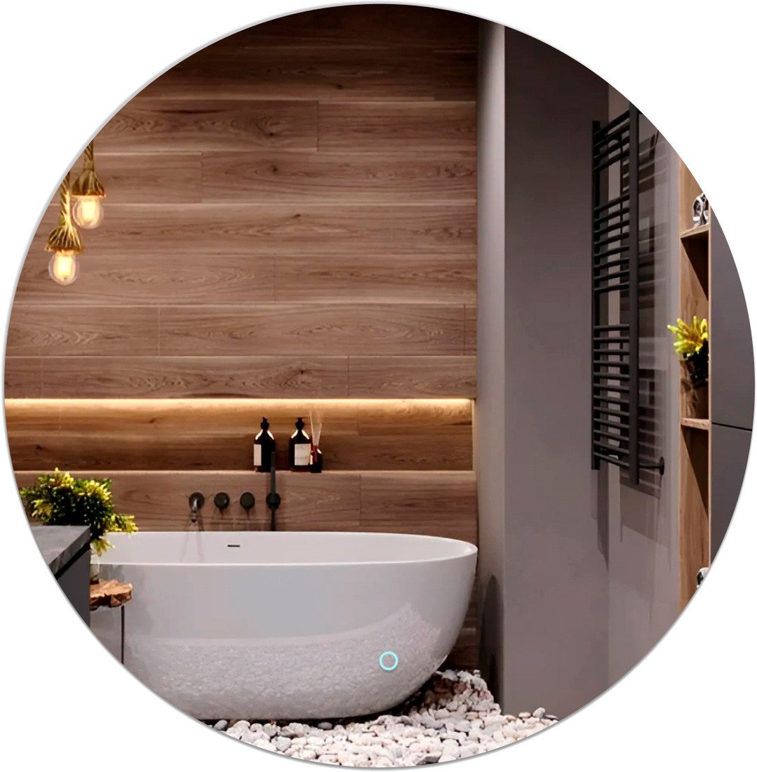 Зеркало eMZe 100 LED.100.100.4К (с подсветкой) - фото