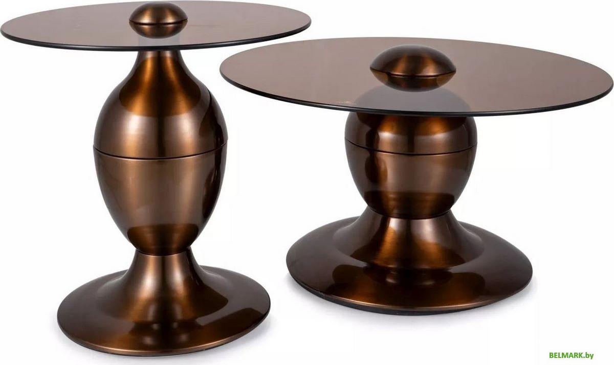 Журнальный столик Signal Cassie (коричневый/медный) - фото