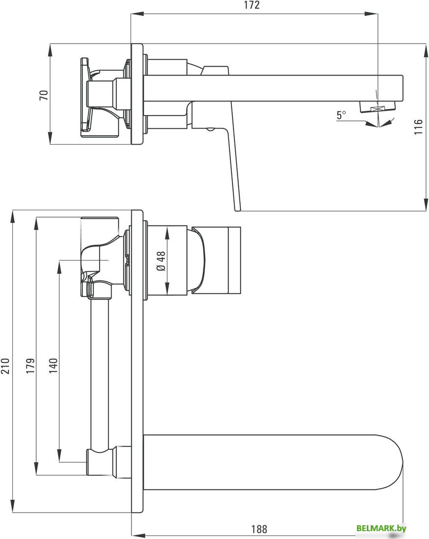 Смеситель Deante Alpinia Gold BGA_Z55L - фото2