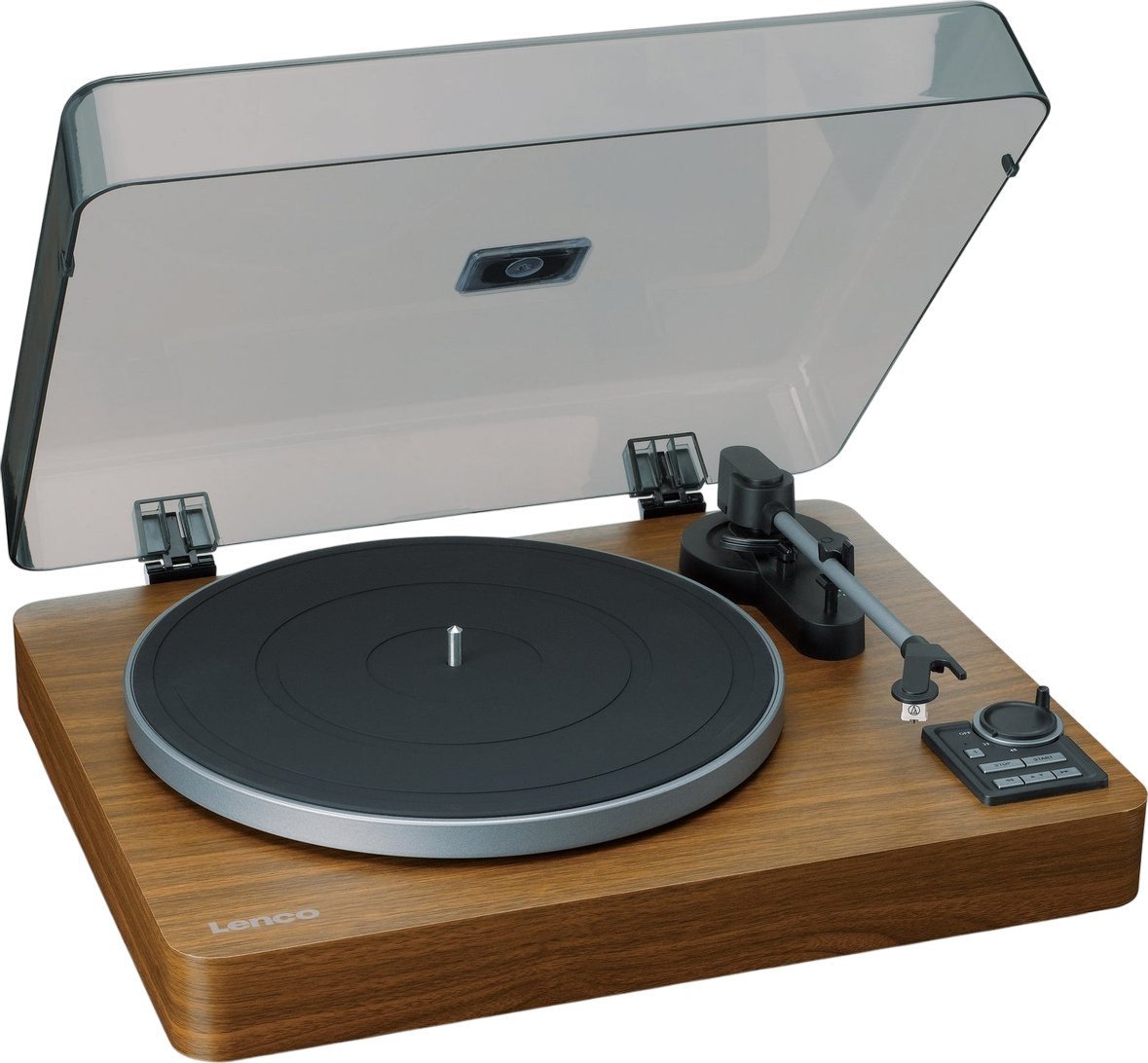 Виниловый проигрыватель Lenco LBTA-165 (коричневый) - фото2