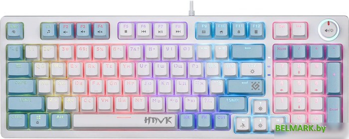 Клавиатура Defender Hawk GK-418 (белый, Outemu Red) - фото