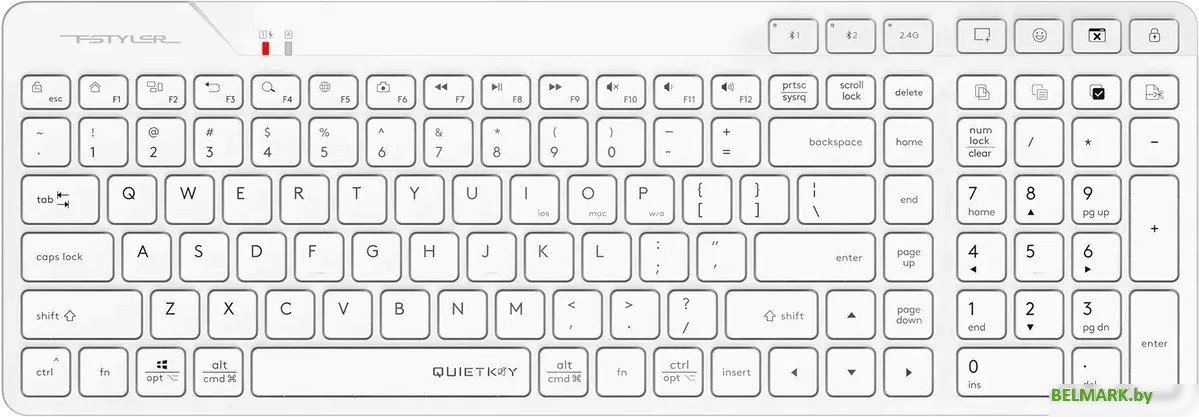 Клавиатура A4Tech Fstyler FBK27C AS (белый) - фото
