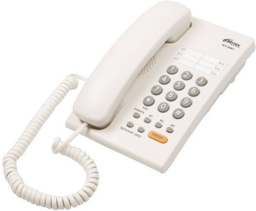 Проводной телефон Ritmix RT-330 (белый) - фото