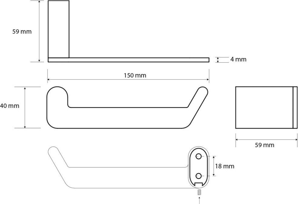 Аксессуары для ванной и туалета Bemeta Organic 167112020 (черный матовый) - фото2