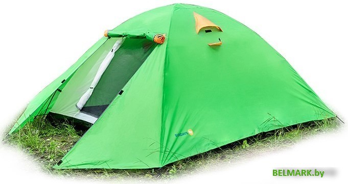 Треккинговая палатка Sundays ZC-TT007-4P v2 (зеленый/желтый) - фото