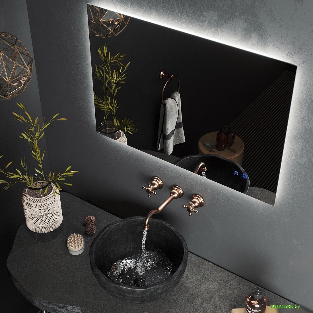 Roxen Зеркало Pure 510175-80AF 80x70 - фото2