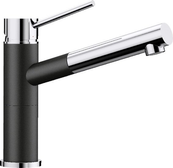 Смеситель Blanco Alta-S Compact 526161 (черный/хром) - фото